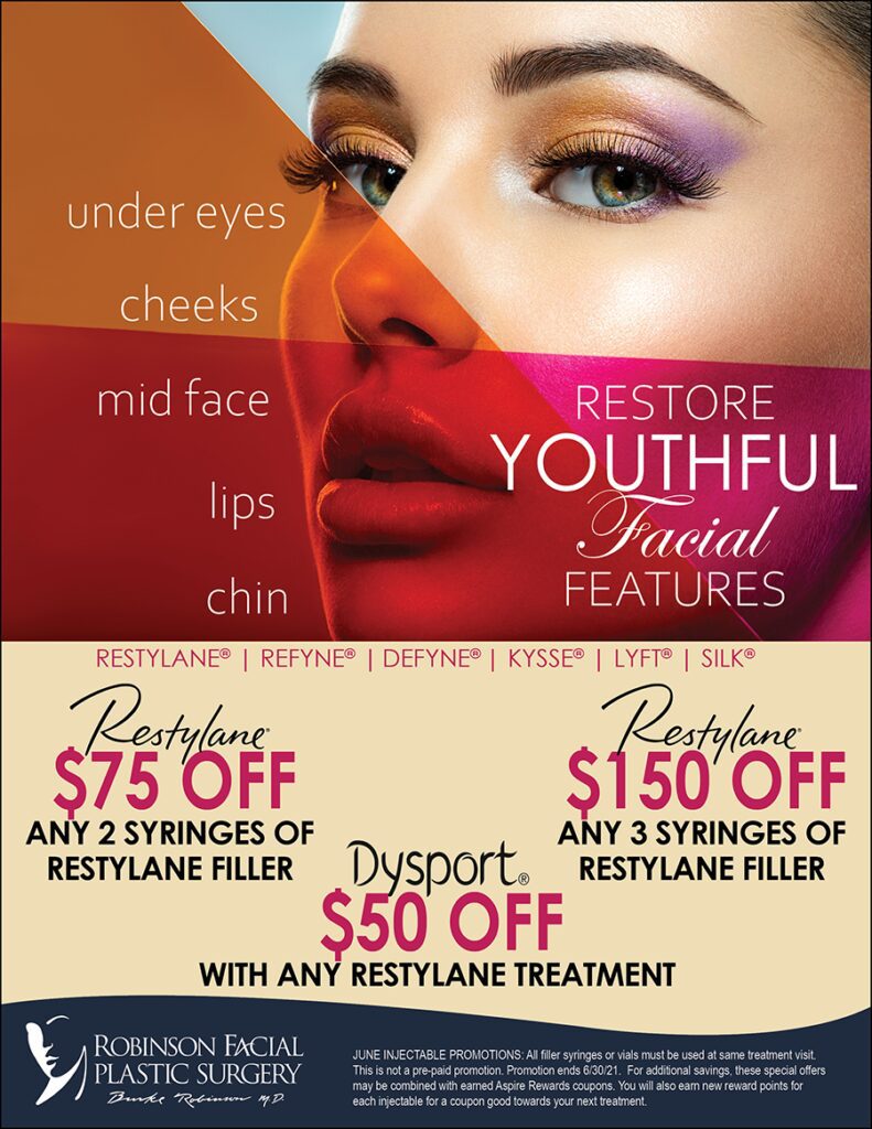 June Restylane Restore Youthful Facial Features Promos
